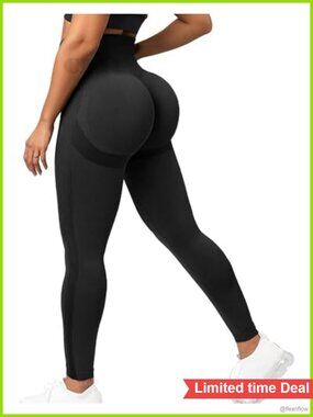 High Waist Seamless Scrunch Butt Lift Leggings Tummy Control Yoga Pants